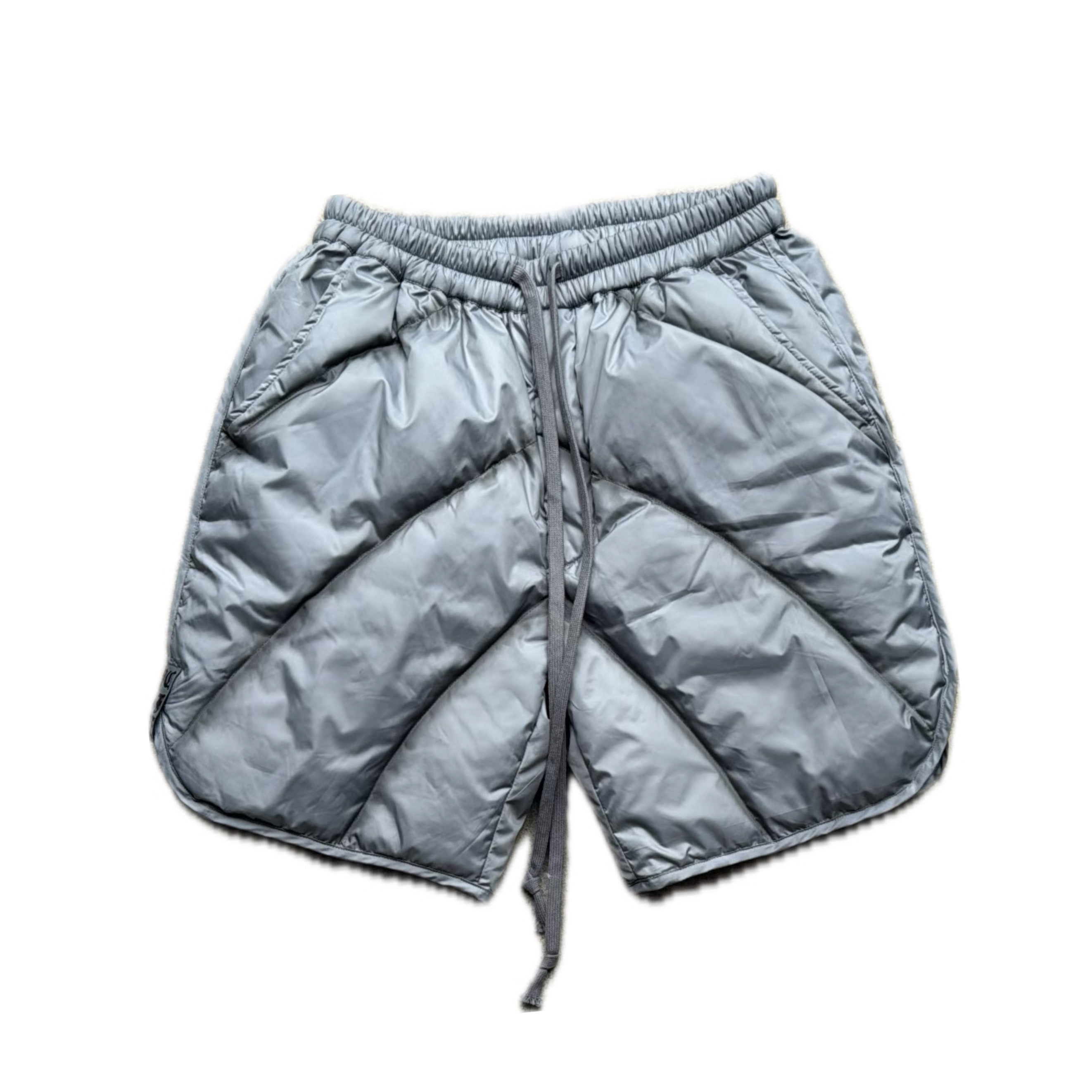 Grey Parachute Shorts